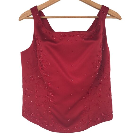 Alfred Angelo Three Piece Bridesmaid Dress Red Short Sleeve Jacket Womens 20 - Picture 4 of 16